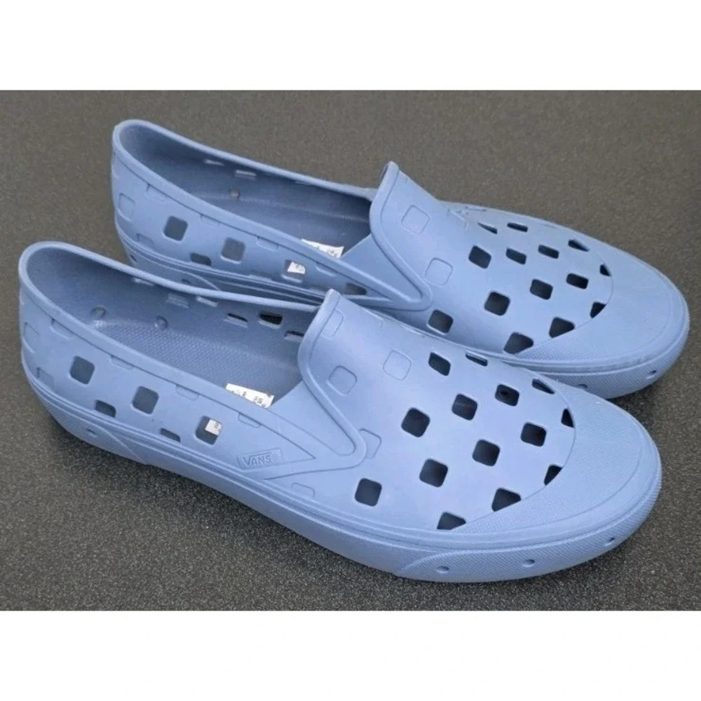 New Vans Trek Slip-On Navy Shoe Men 13 Water Sneaker Rubber Swim Skater Nautical